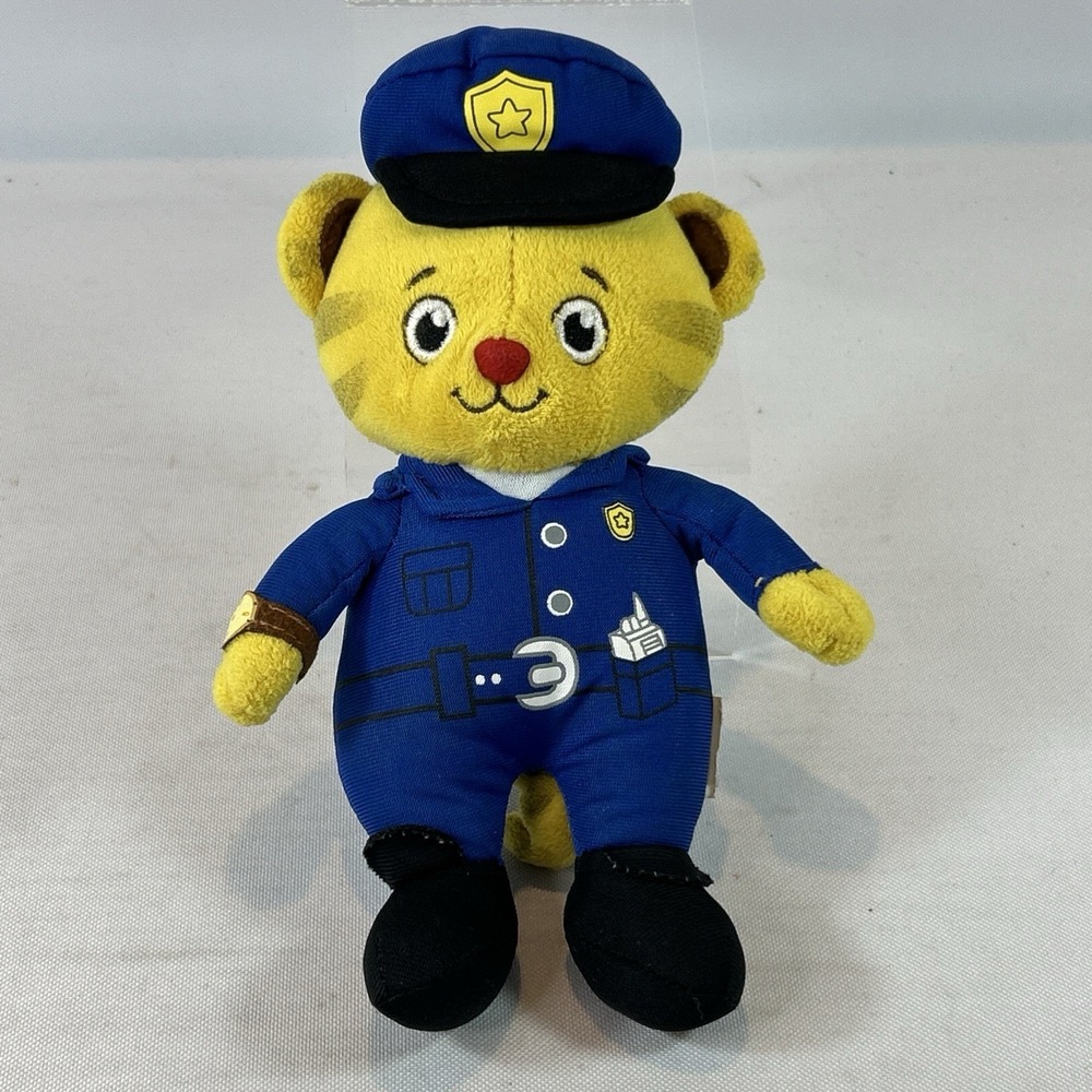 Daniel Tiger's Neighborhood Daniel Tiger Police Uniform 9.5" Plush Stuffed Toy